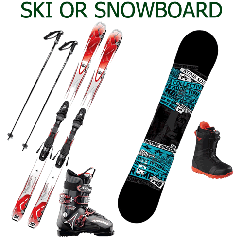 Ski or Snowboard Hire