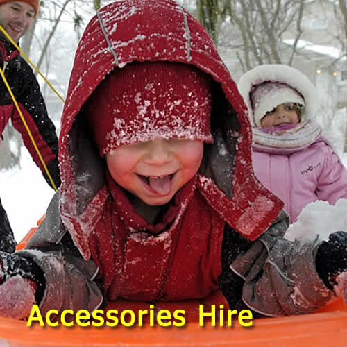 toboggans and snow accessories hire