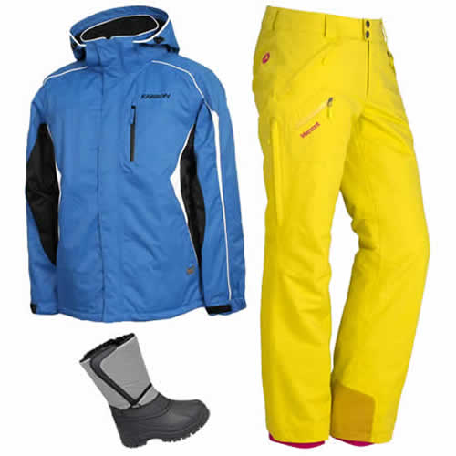 snow pants and jacket set